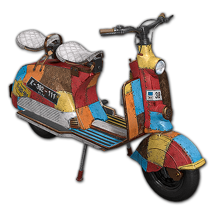 PUBG Props |  "Riveted Patchwork" Scooter