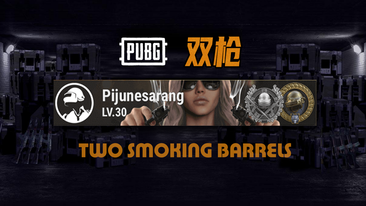 PUBG Props | two smoking barrels